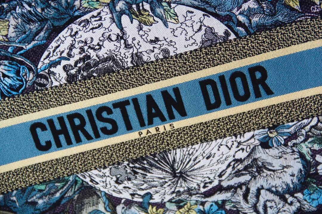 1286 book bag tote embroidery blue white 36 5cm 41 5cm handbag