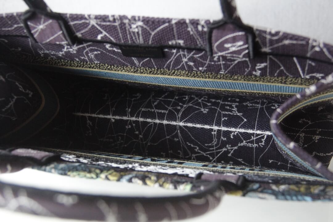 1286 book bag tote embroidery blue white 36 5cm 41 5cm handbag