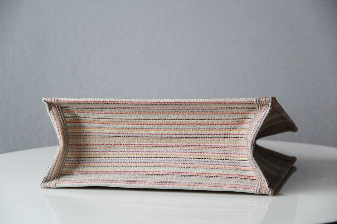 1286 book bag tote embroidery pink white 36 5cm 41 5cm handbag