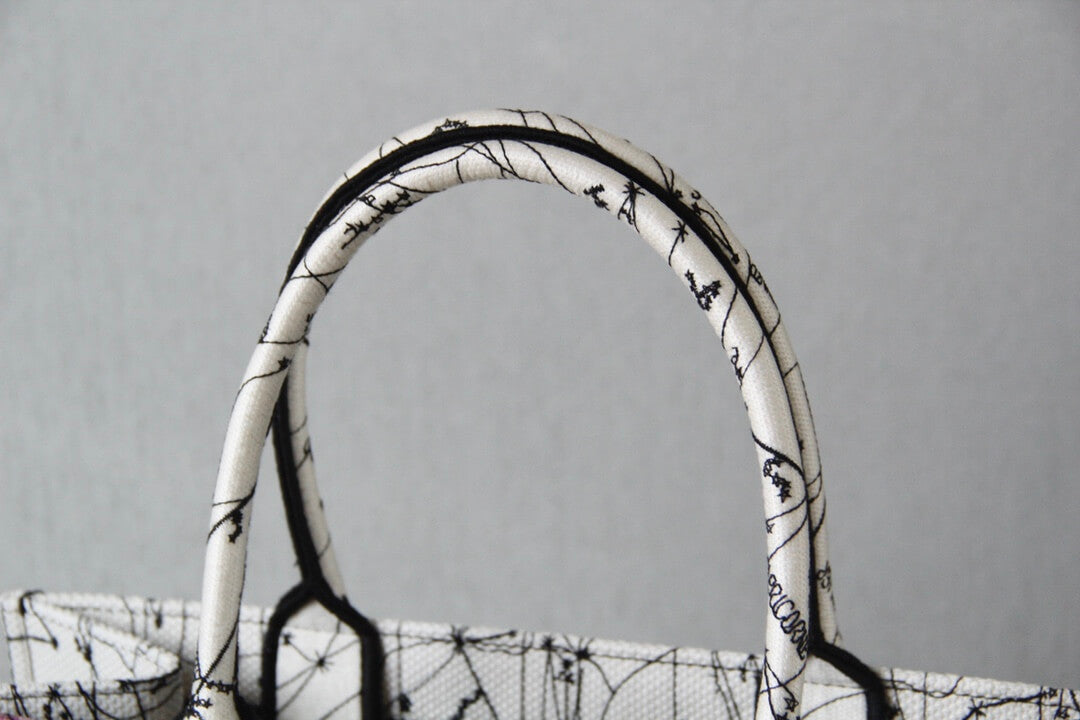 1286 book bag tote embroidery red printing 36 5cm 41 5cm handbag