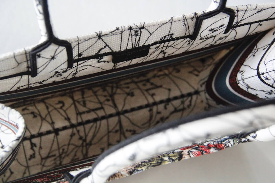 1286 book bag tote embroidery red printing 36 5cm 41 5cm handbag