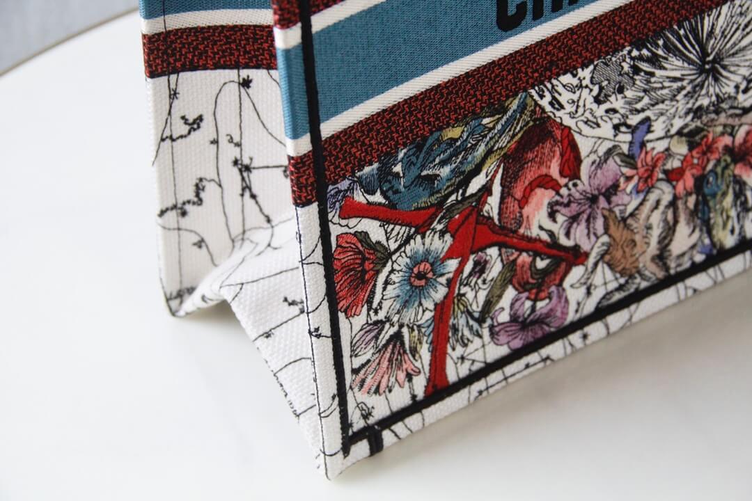 1286 book bag tote embroidery red printing 36 5cm 41 5cm handbag