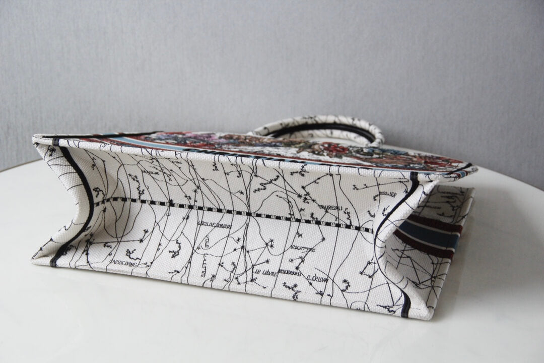 1286 book bag tote embroidery red printing 36 5cm 41 5cm handbag