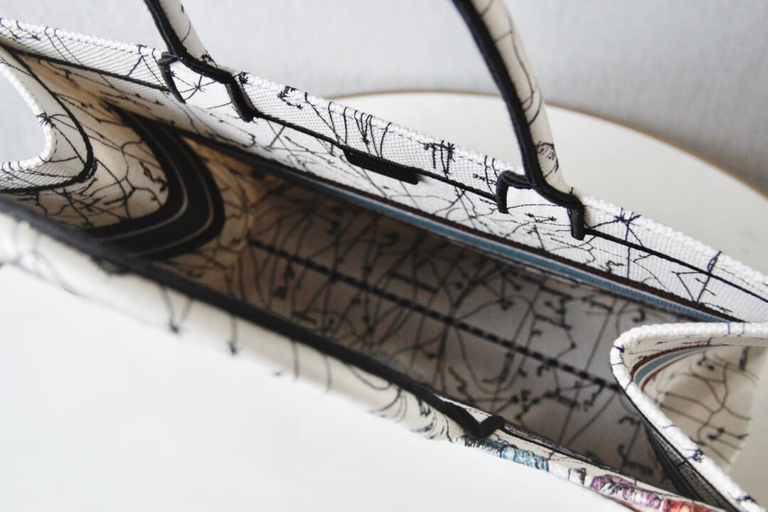 1286 book bag tote embroidery red printing 36 5cm 41 5cm handbag