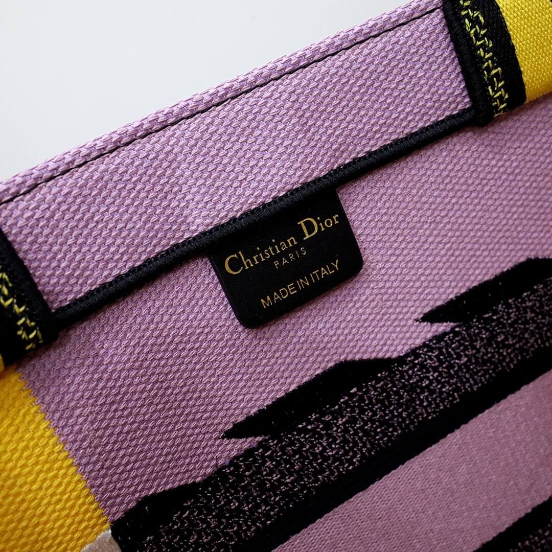 1286 book bag tote embroidery yellow 36cm handbag