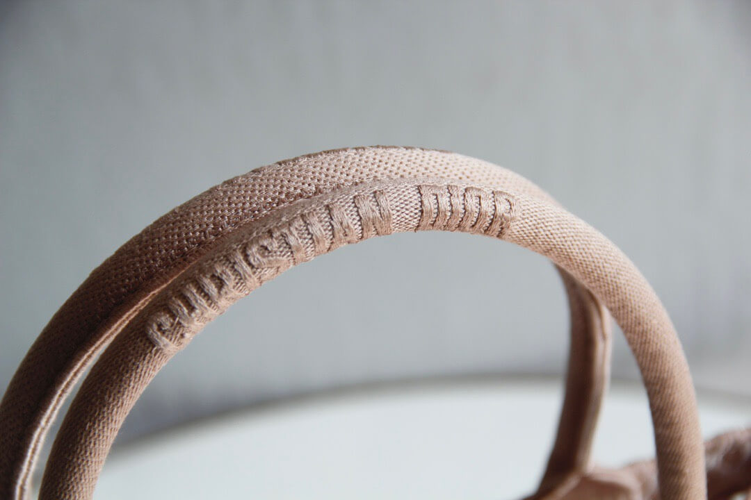 1286 book tote big size 36 5cm 41 5cm oblique embroidery nude