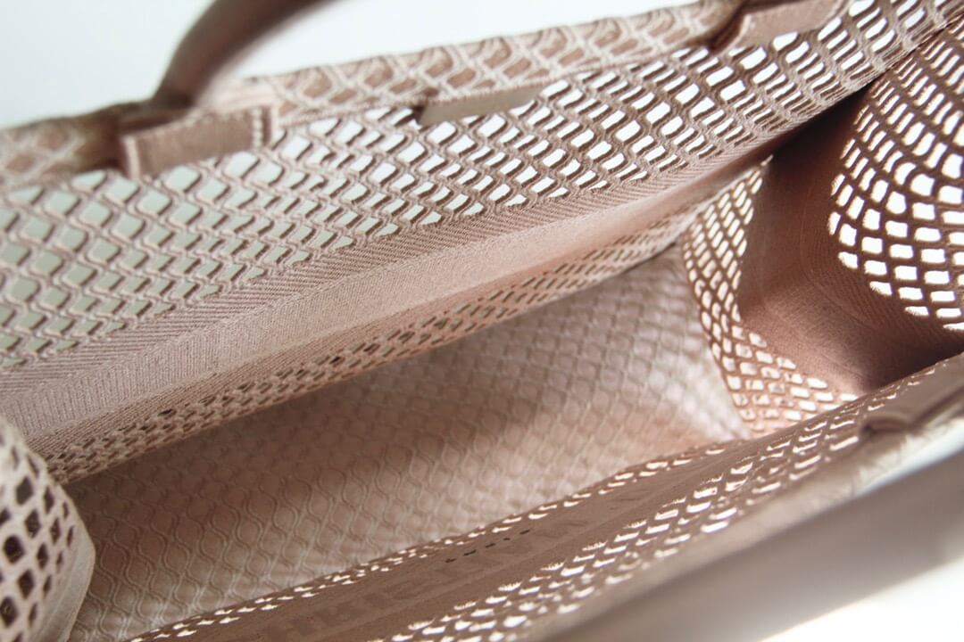 1286 book tote big size 36 5cm 41 5cm oblique embroidery nude