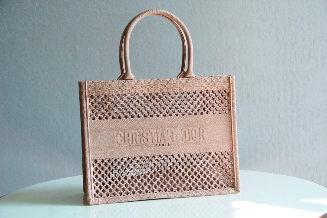 1286 book tote big size 36 5cm 41 5cm oblique embroidery nude