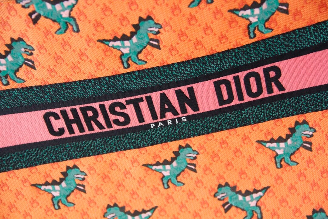 1286 book tote small size 36 5cm 41 5cm embroidery orange