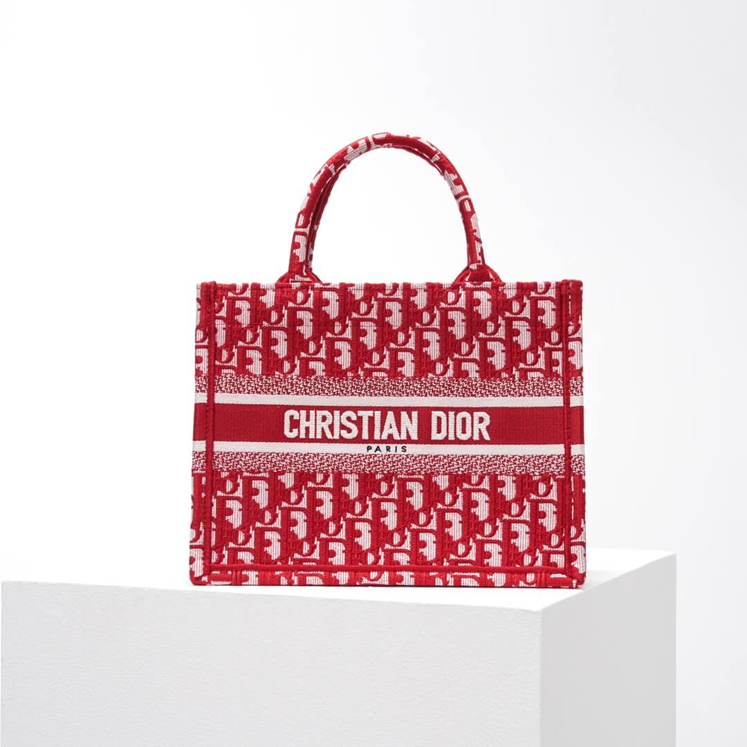 1286 book tote big 26 5cm embroidery logo red handbag red 5