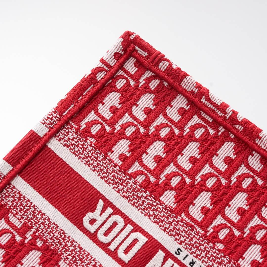 1286 book tote big 26 5cm embroidery logo red handbag red 5