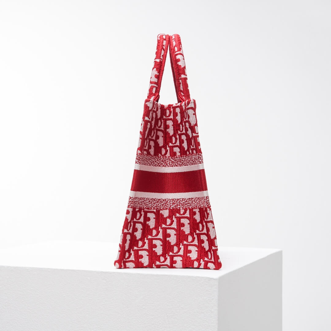 1286 book tote big 26 5cm embroidery logo red handbag red 5