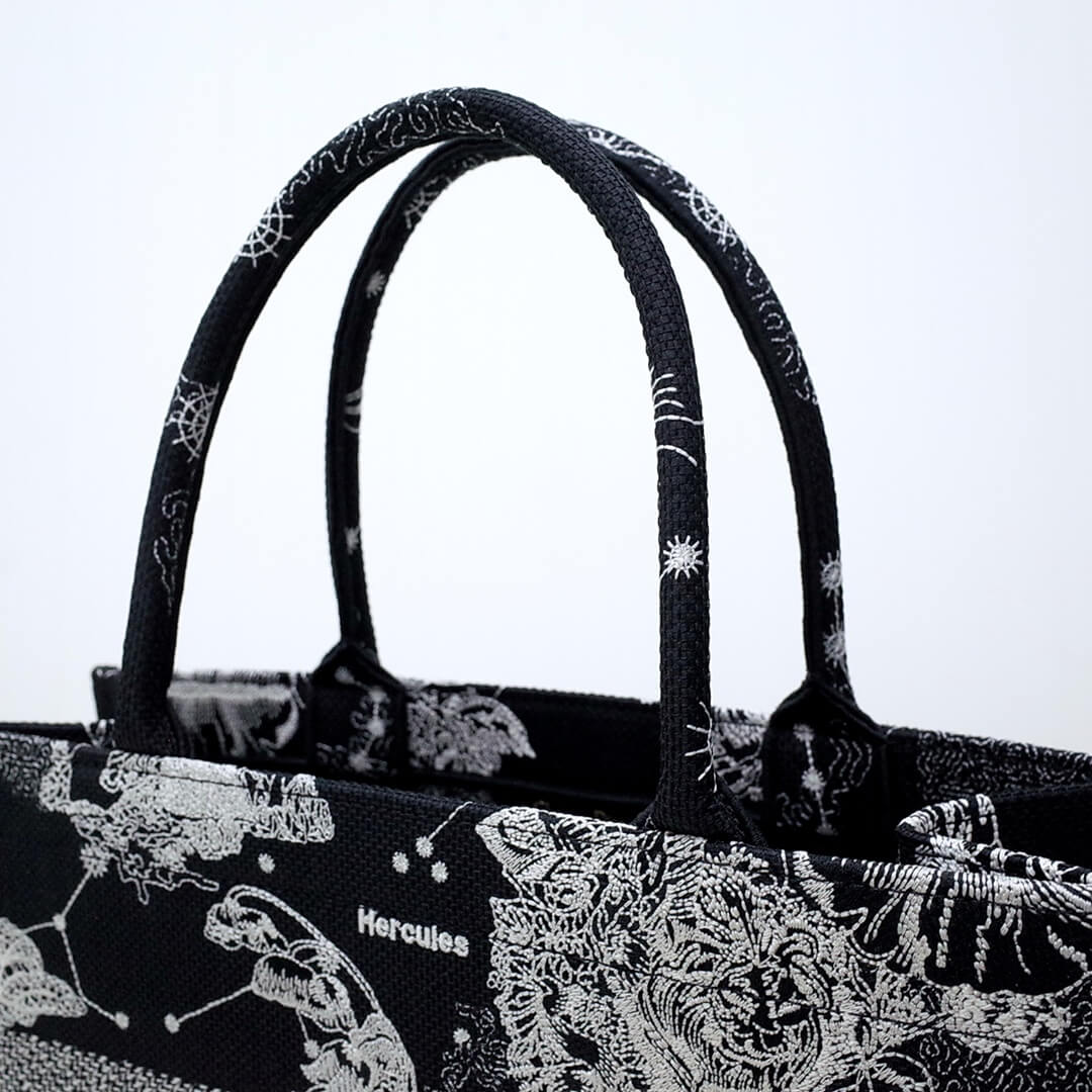 1286 book tote tiger small mini navy black