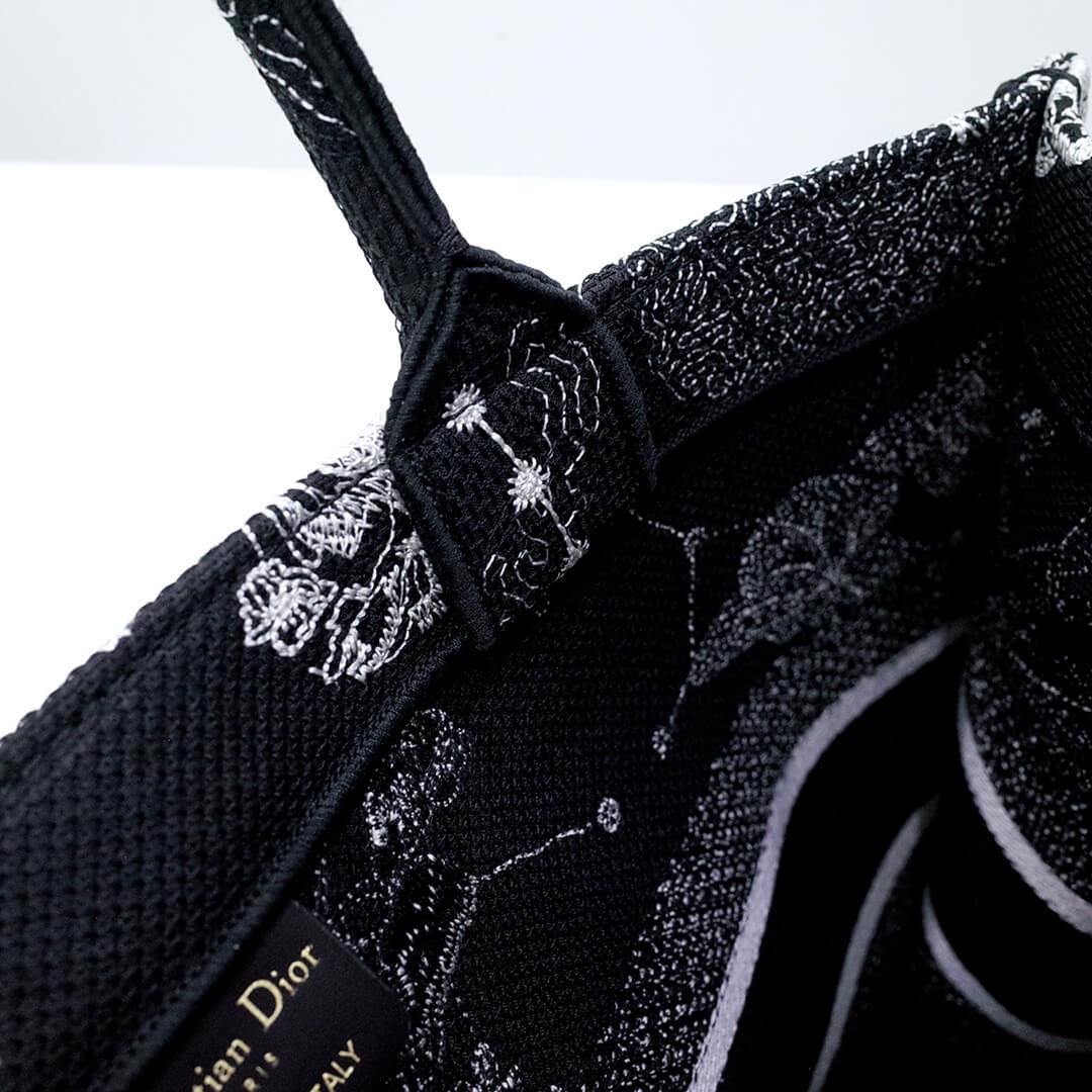 1286 book tote tiger small mini navy black