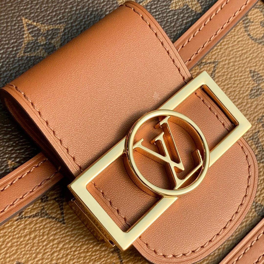 daufine mini shoulder crossbody bag m44580 monogram reverse canvas