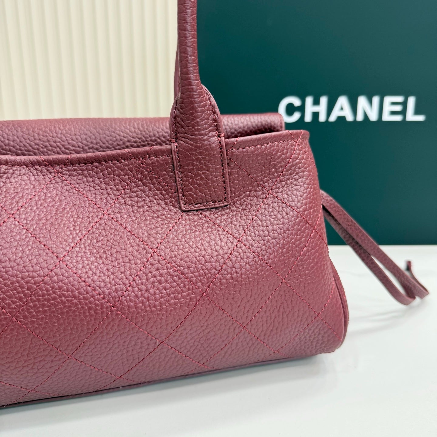 Chanel 26S Flap Bag Burgundy Calfskin AS6288