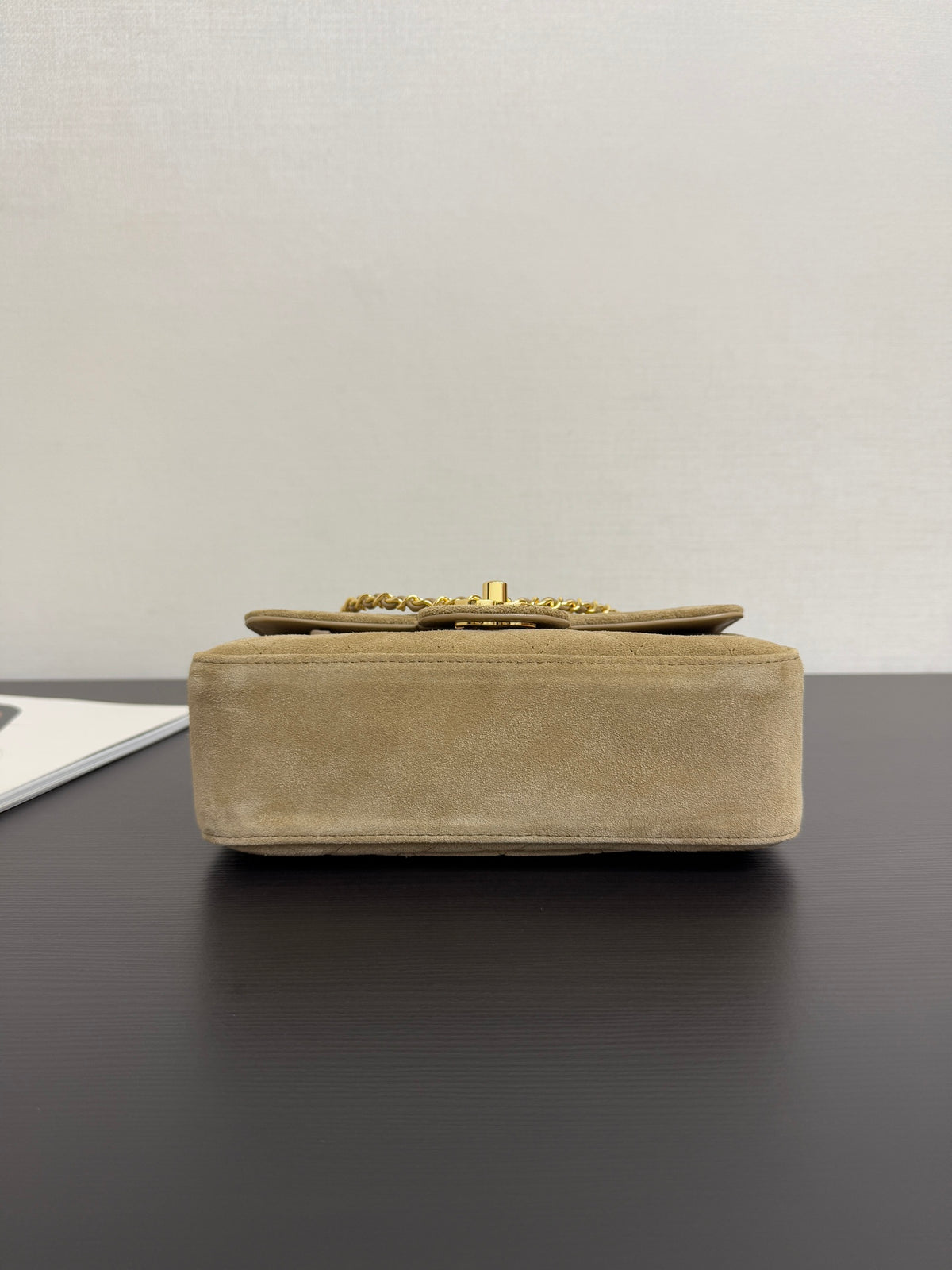 Chanel Maxi Mini Flap Bag Brown Gold Hardware AS6626