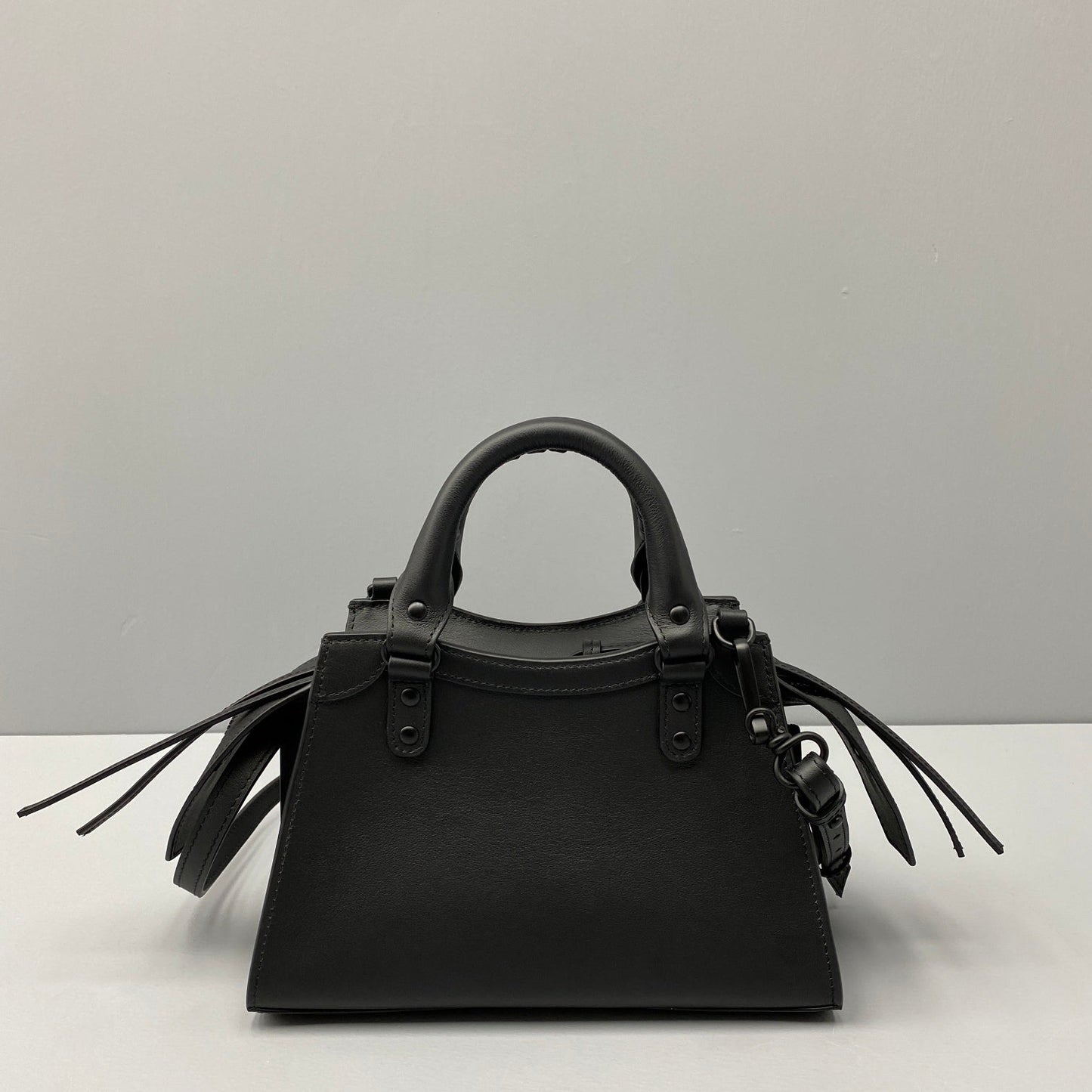 balenciaga neo classic plain leather mini size black 1992