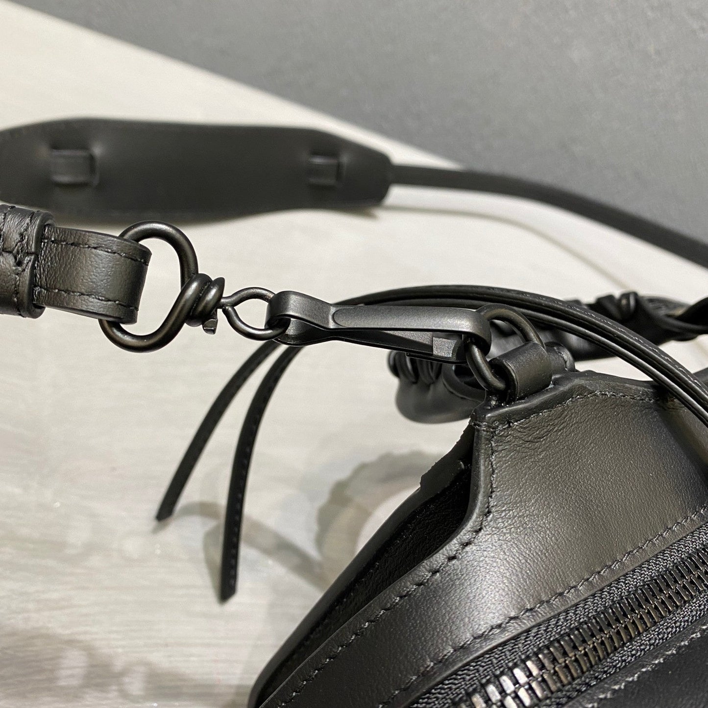 balenciaga neo classic plain leather mini size black 1993