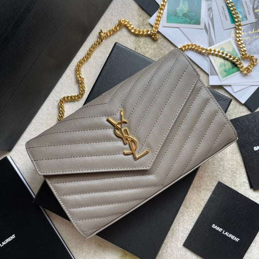 ys l360452 shoulder bag green leather golden color µĸ±±¾