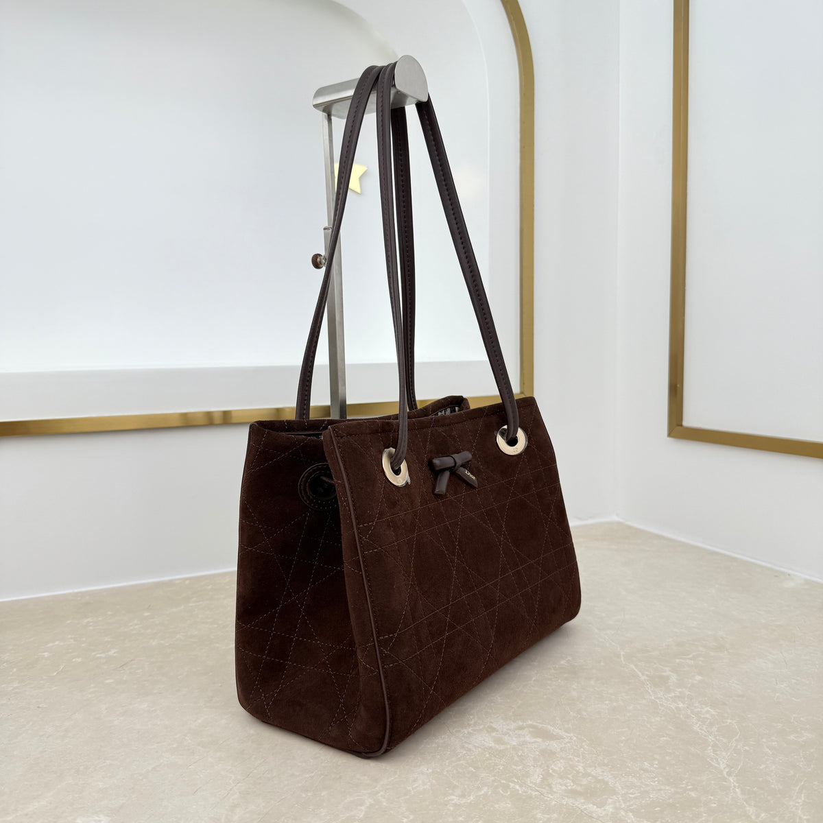 Dior Small Promenade Shopping Bag Coffee M1410