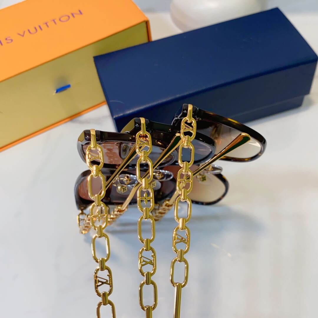 2023 new high grade uv resistant exquisite chain sunglasses yjb1