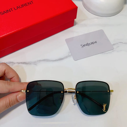 2023 ysl new european and american luxury frameless multilateral personalized sunglasses travel ultra light sunglasses yjb20