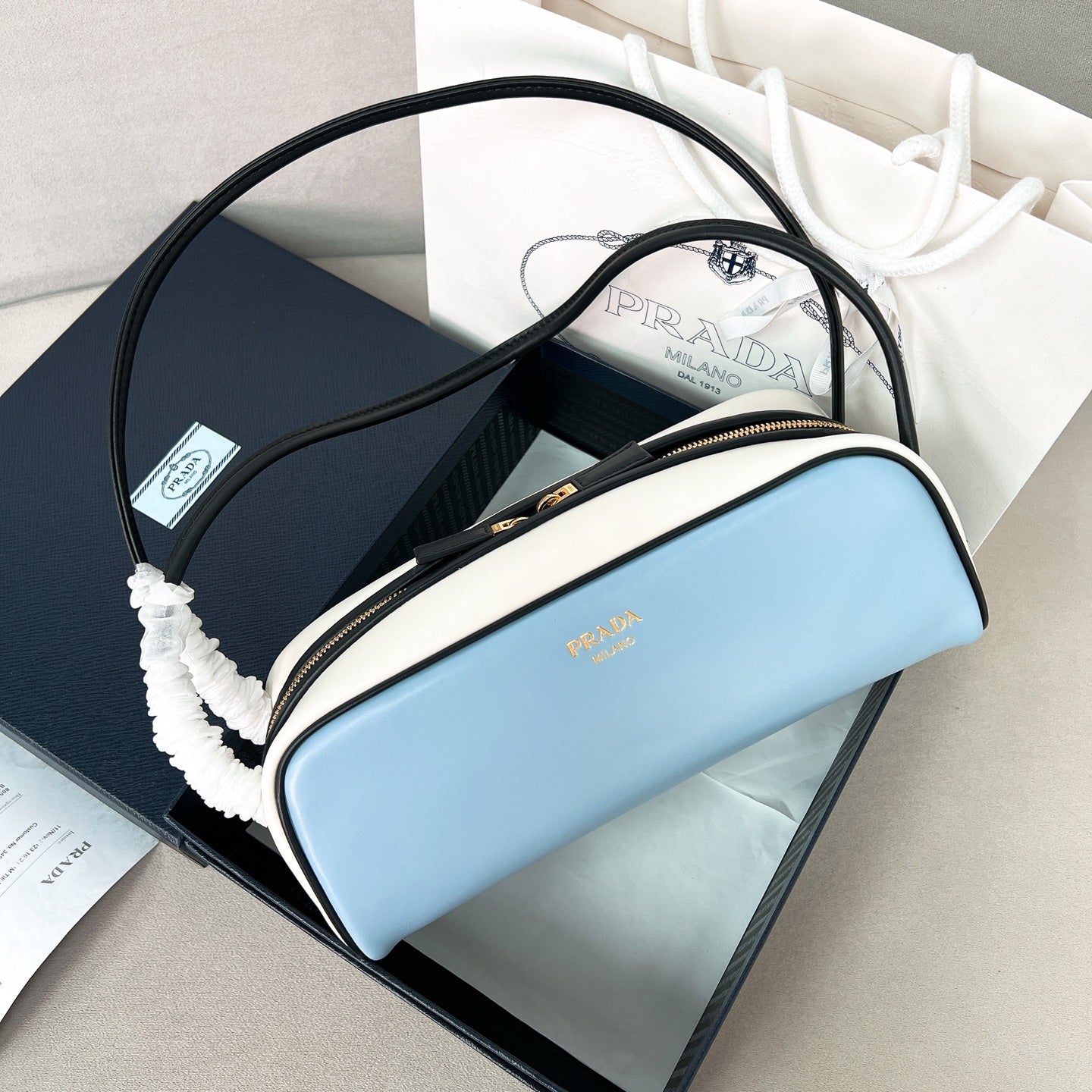 PRA 2025 New Bowling Handbag swing bag 1BC249 Blue