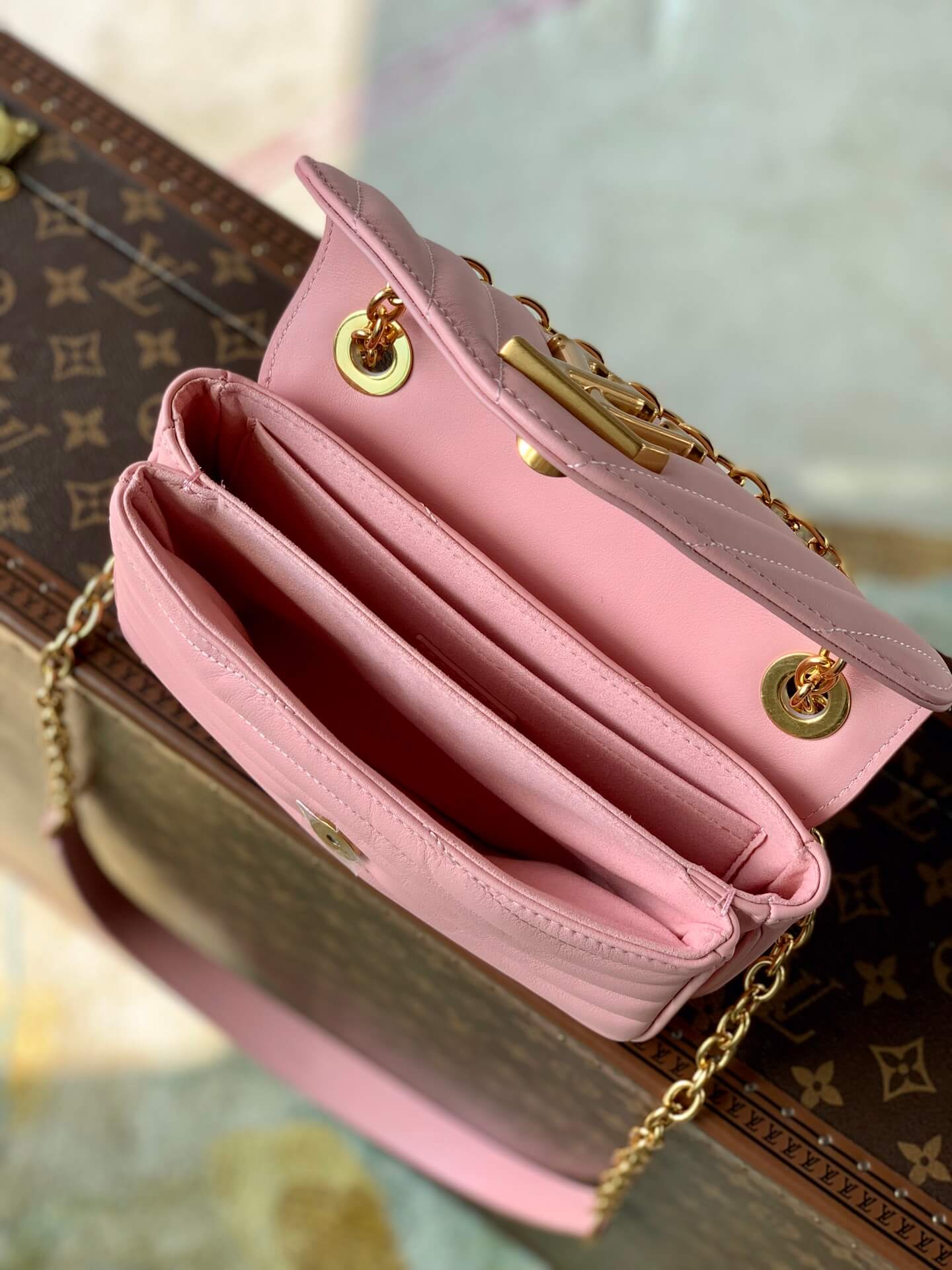 20686 new wave pink 21cm cowhide real leather