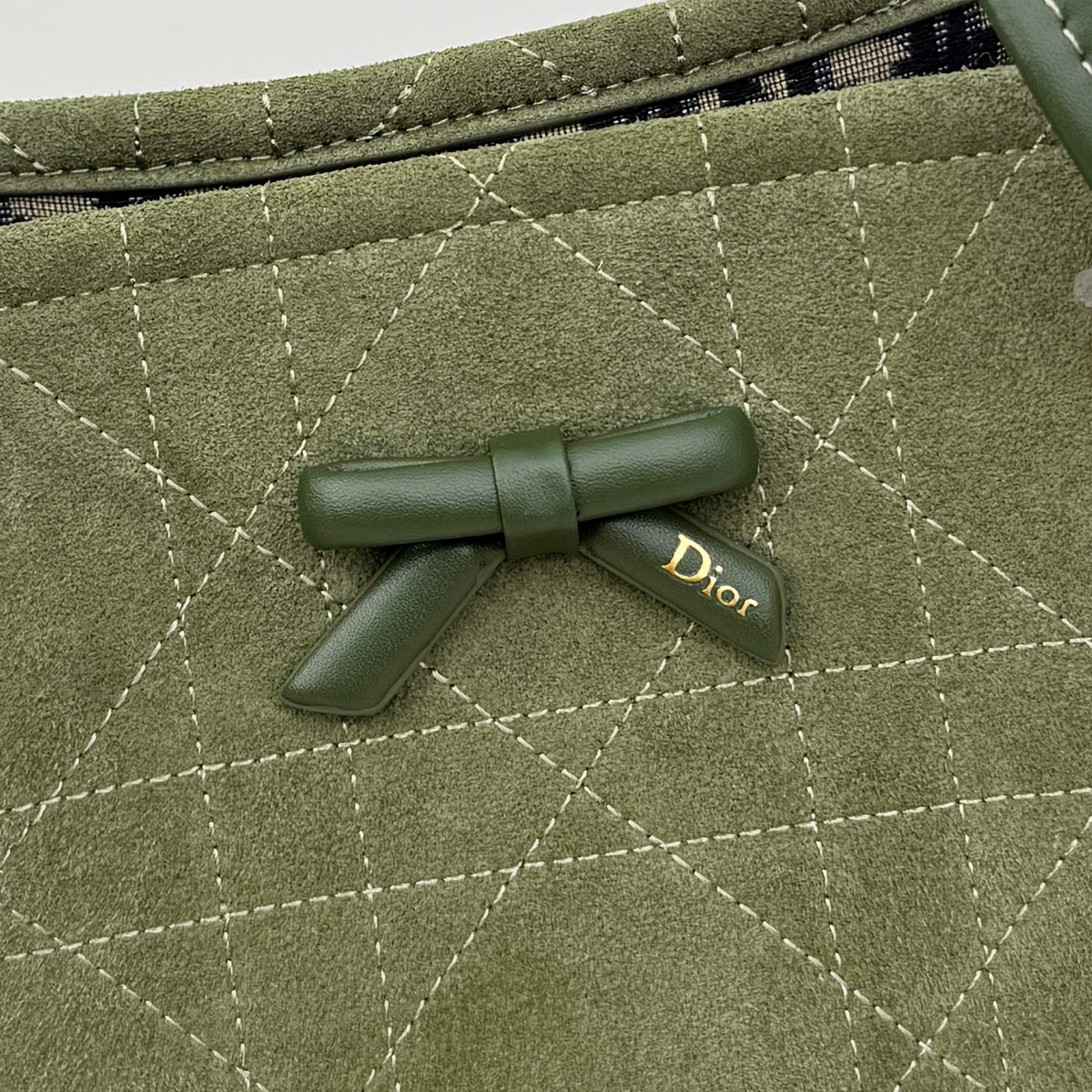 Dior Small Promenade Shopping Bag Olive Green M1410