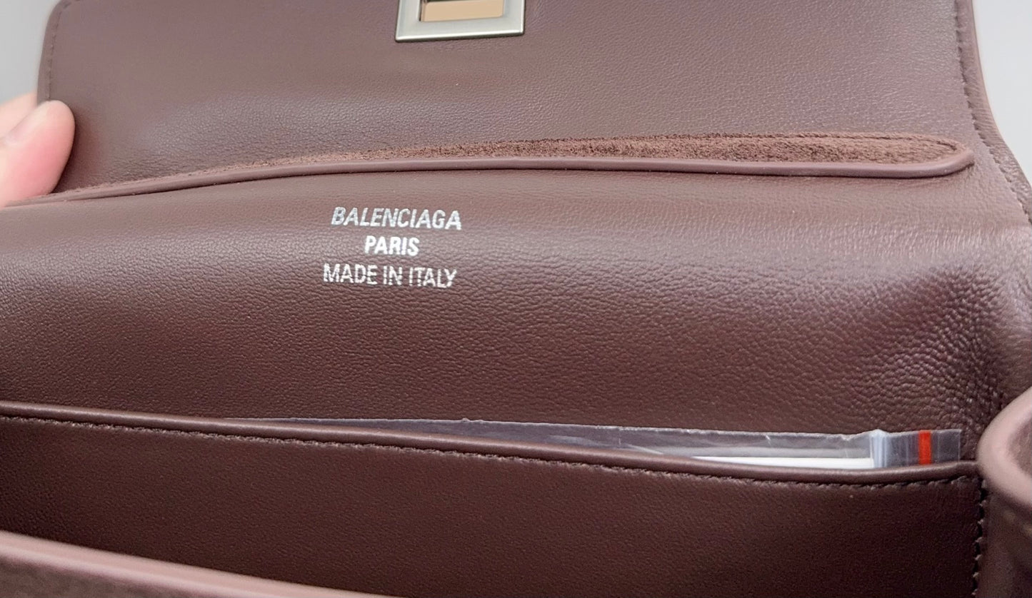 New suede leather lining sheepskin Balenciaga Rodeo 22CM XY25850