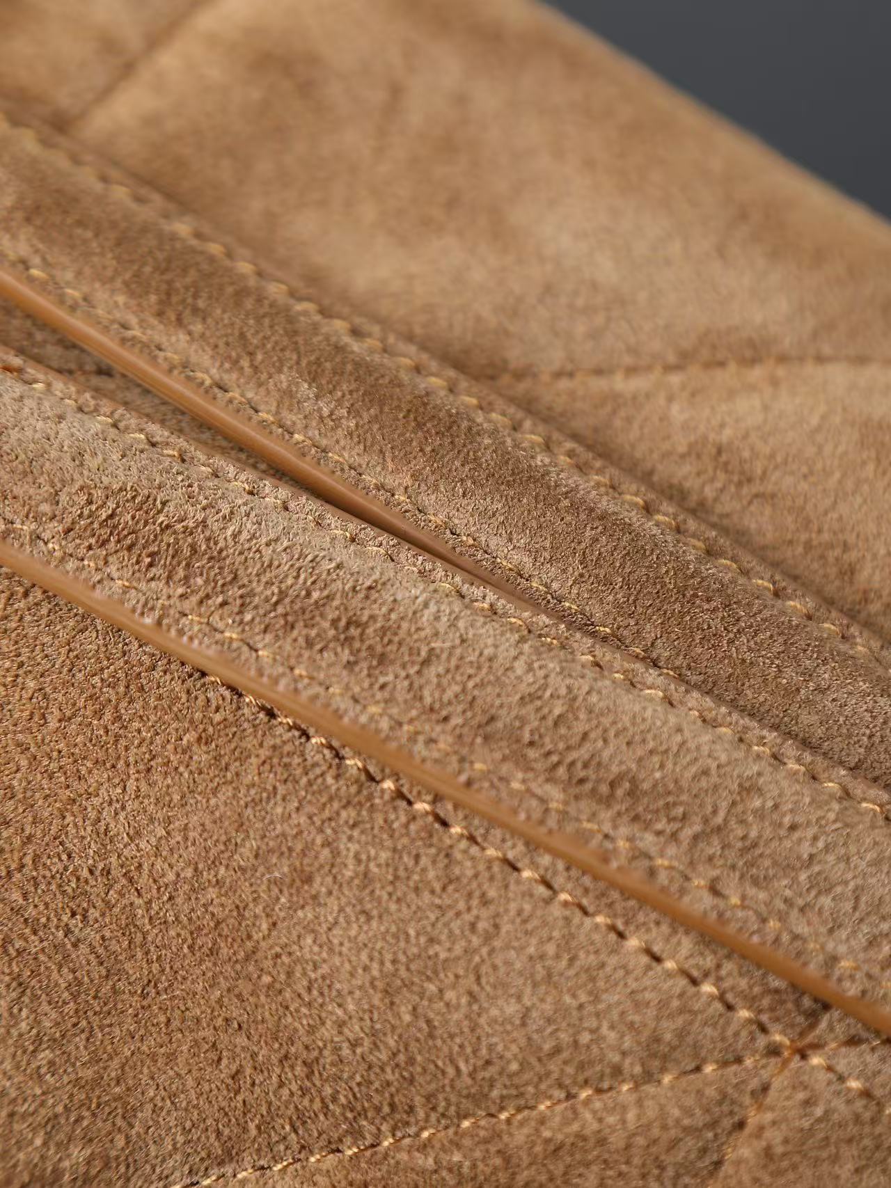 YSL Solferino suede underarm bag KT12193 Brown