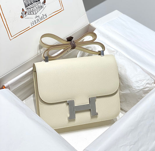 Hermès Constance 23 Milkshake White Silver Hardware 26050923