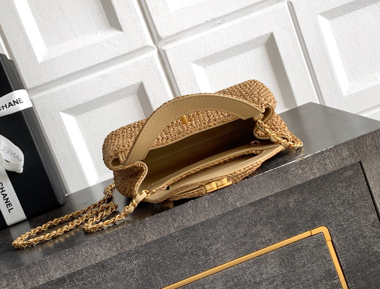 Chanel 26C Kelly Chain Bag Brown AS4416