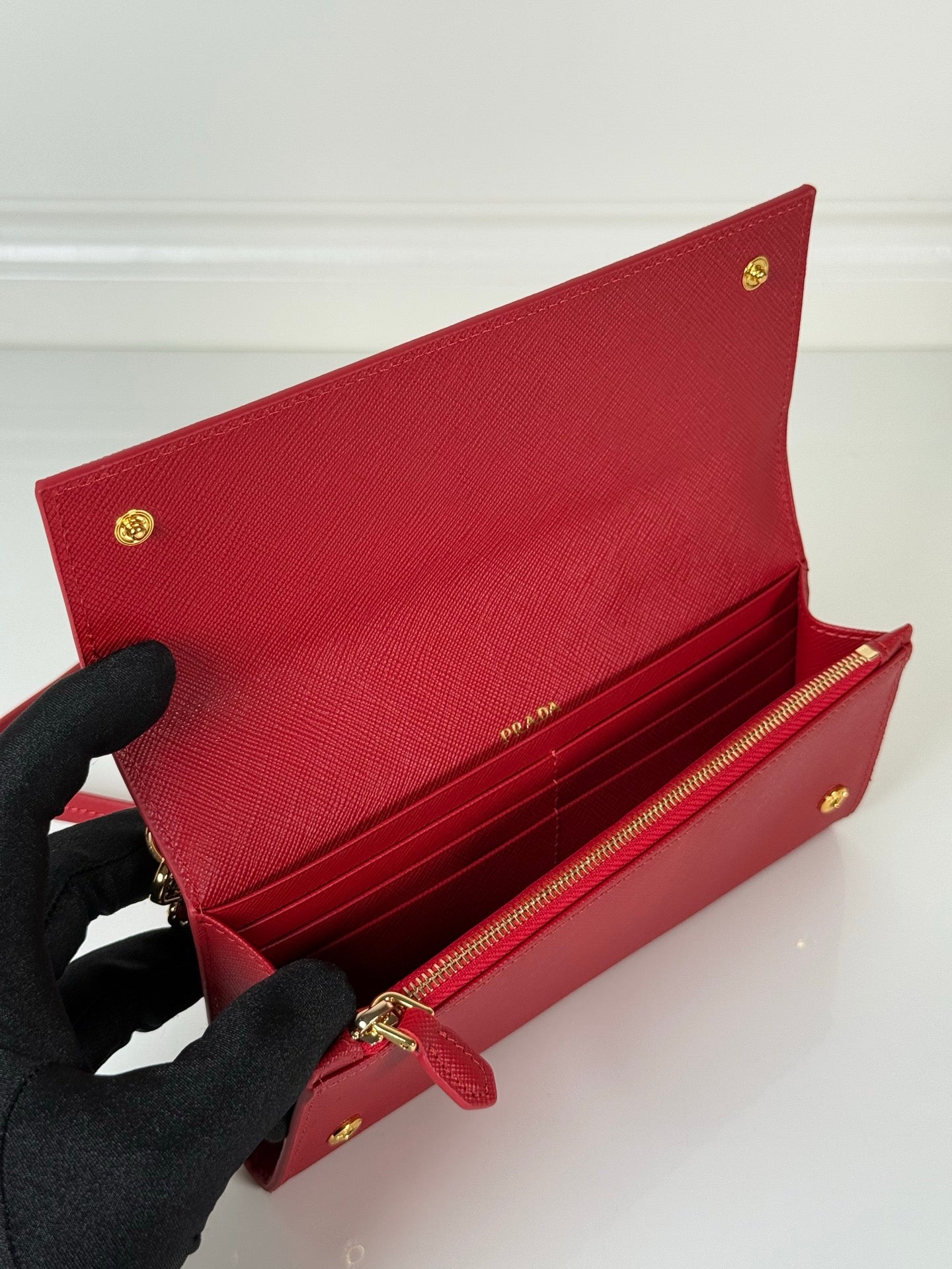 Prada 1MT042 Wallet Red - View 6