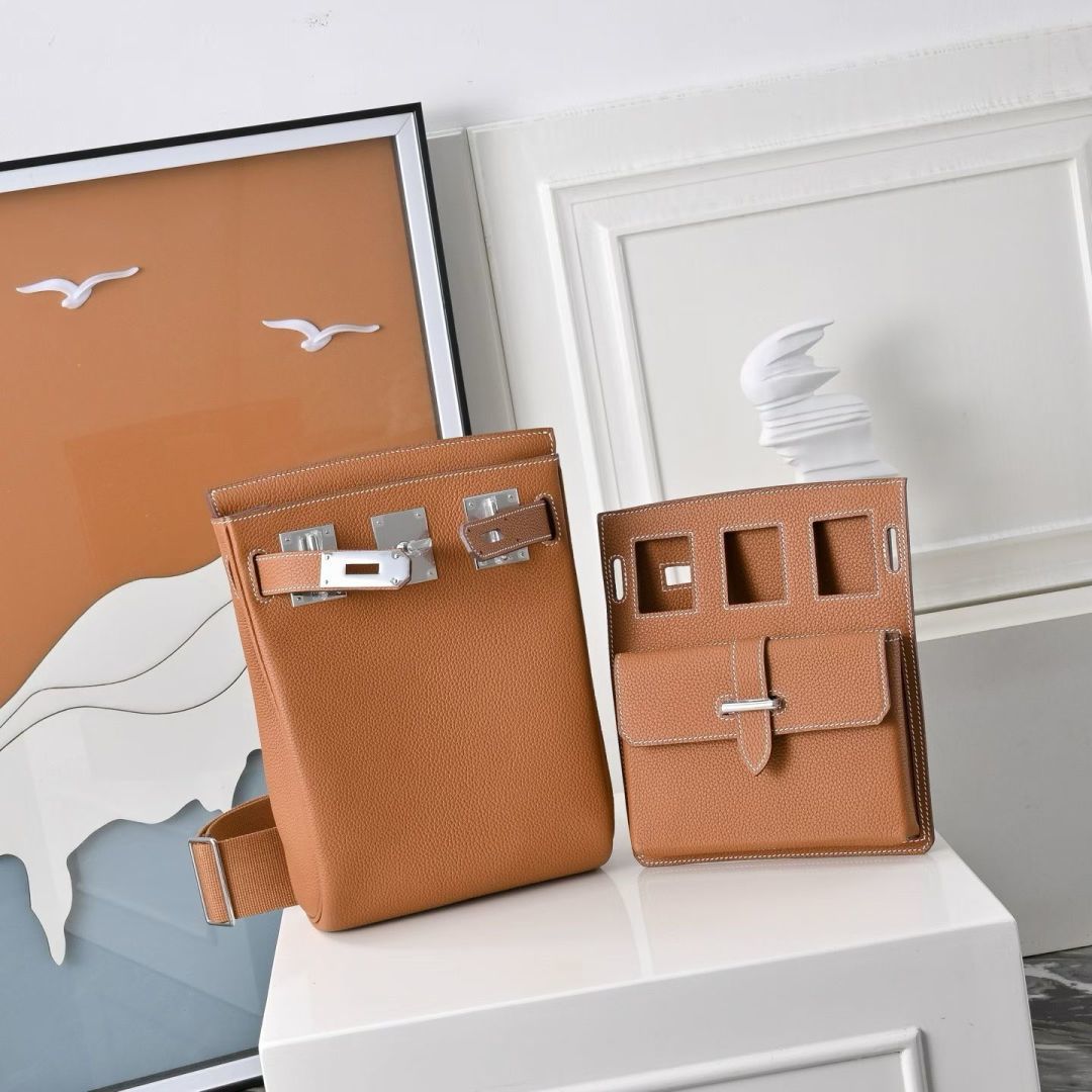 Hermes Hac a Dos PM Backpack Brown - View 1