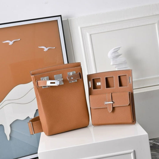 Hermes Hac a Dos PM Backpack Brown - View 1