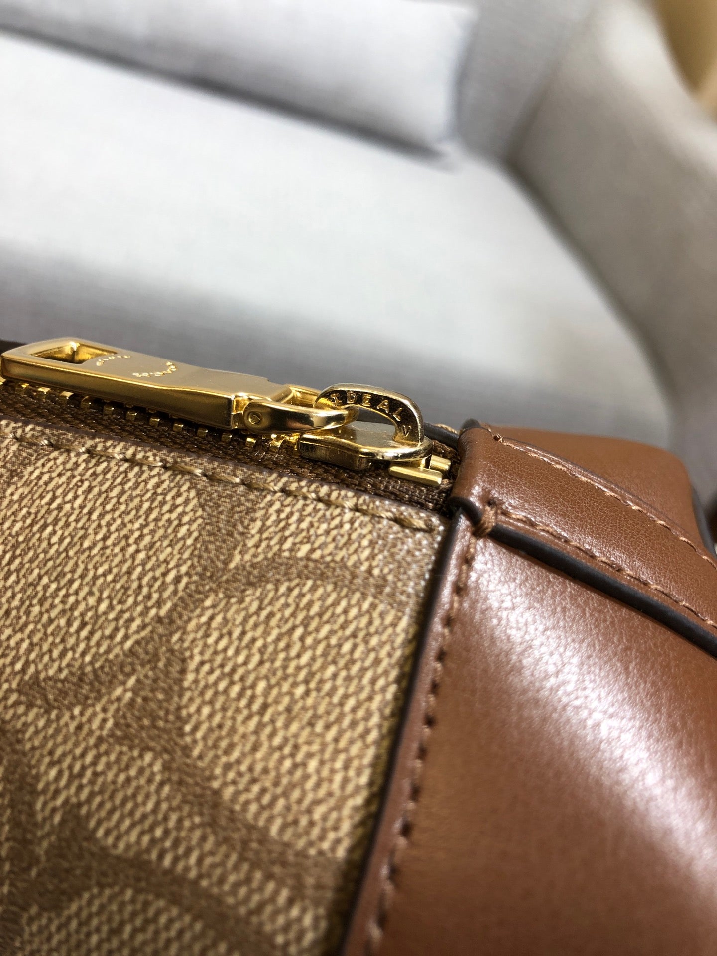 coach shell bag brown pvc 27583