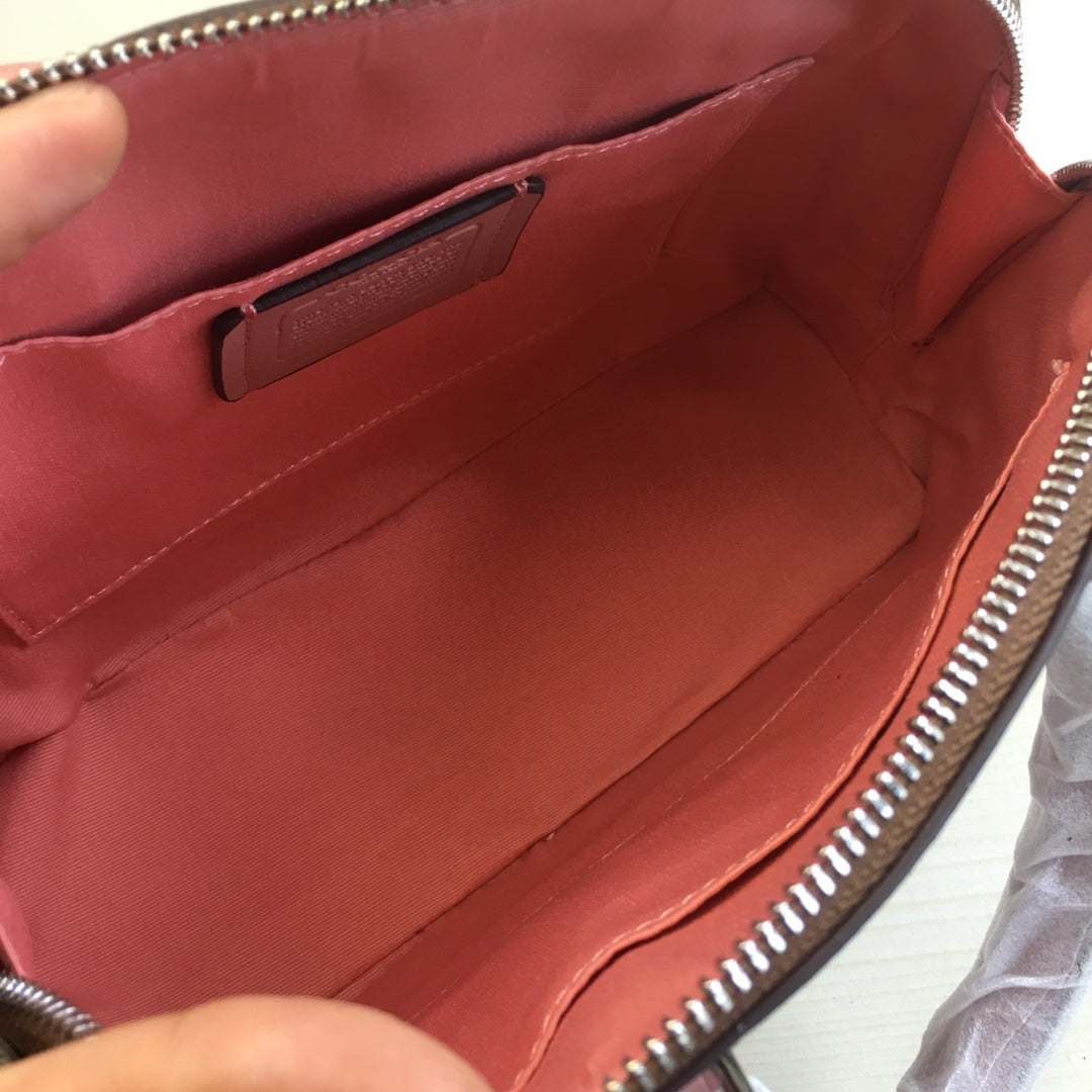 coach shell bag brown pvc 27583