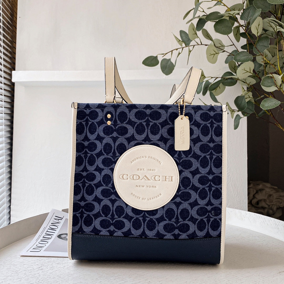 coa totes bags dark blue 2823 big size