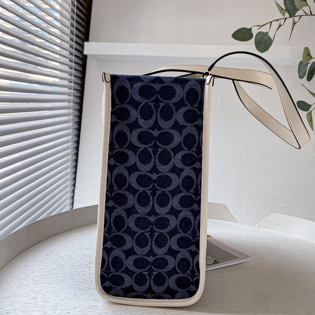 coa totes bags dark blue 2823 big size