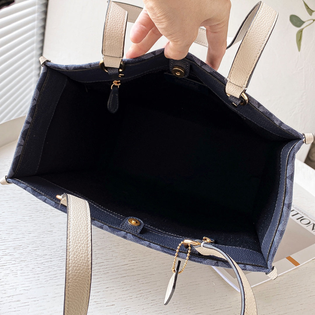 coa totes bags dark blue 2823 big size