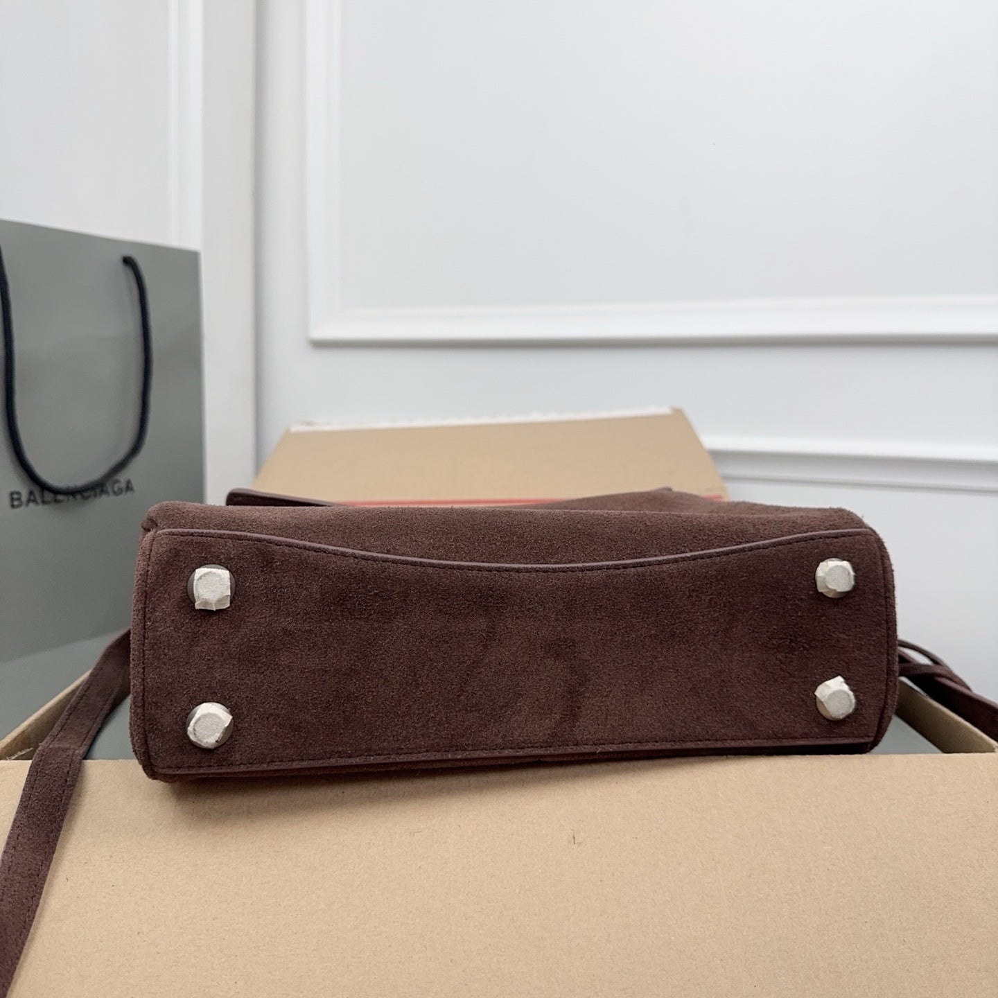 New suede leather lining sheepskin Balenciaga Rodeo 29CM XY2590