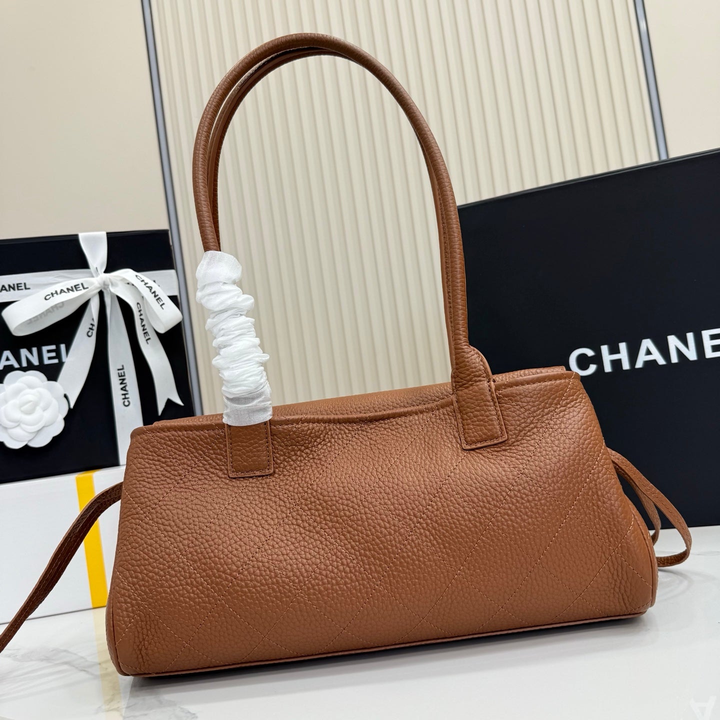 Chanel 26S Flap Bag Brown Calfskin AS6288