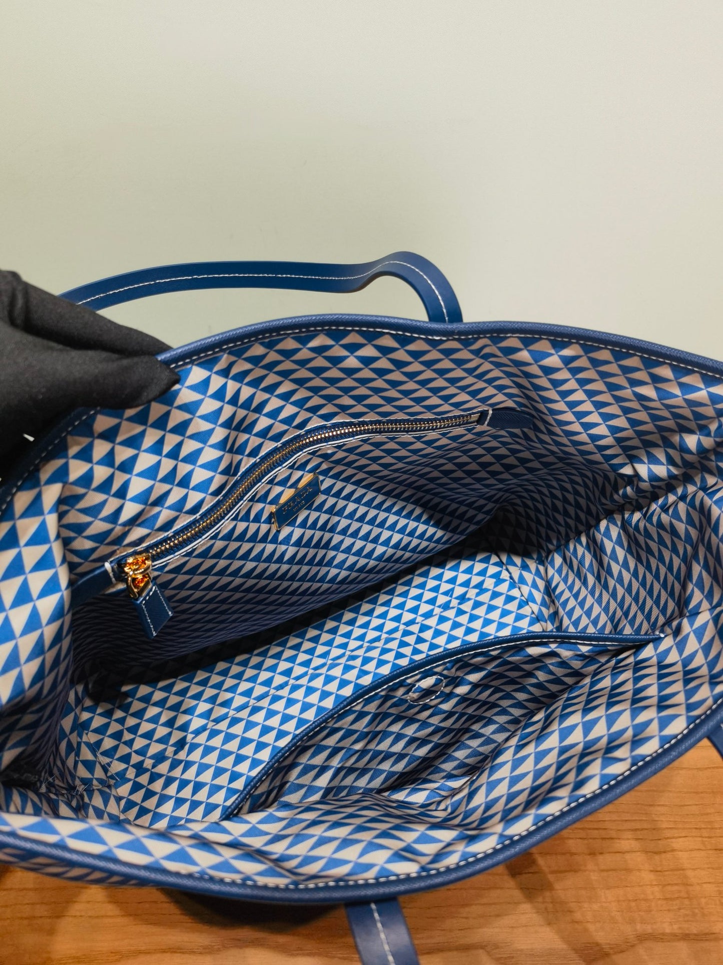 Prada 1BD552 Tote 1BD552 Blue - View 5