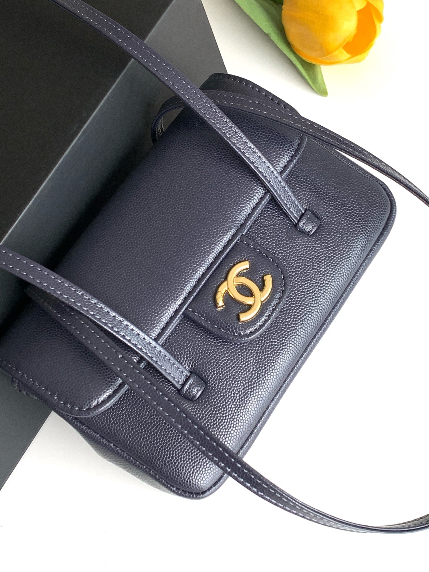 Chanel 26P Mini Preppy Coco Bag Dark Blue AP5068 - View 5
