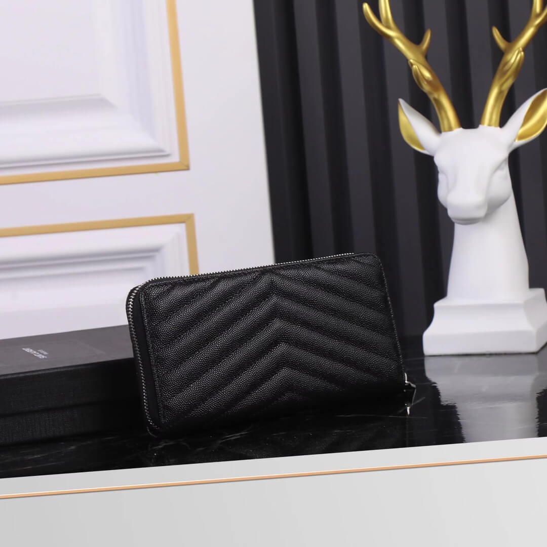 ys l358094 wallet black golden color leather µĸ±±¾
