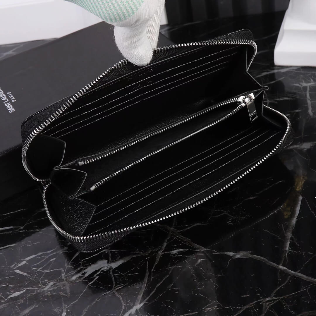 ys l358094 wallet black golden color leather µĸ±±¾