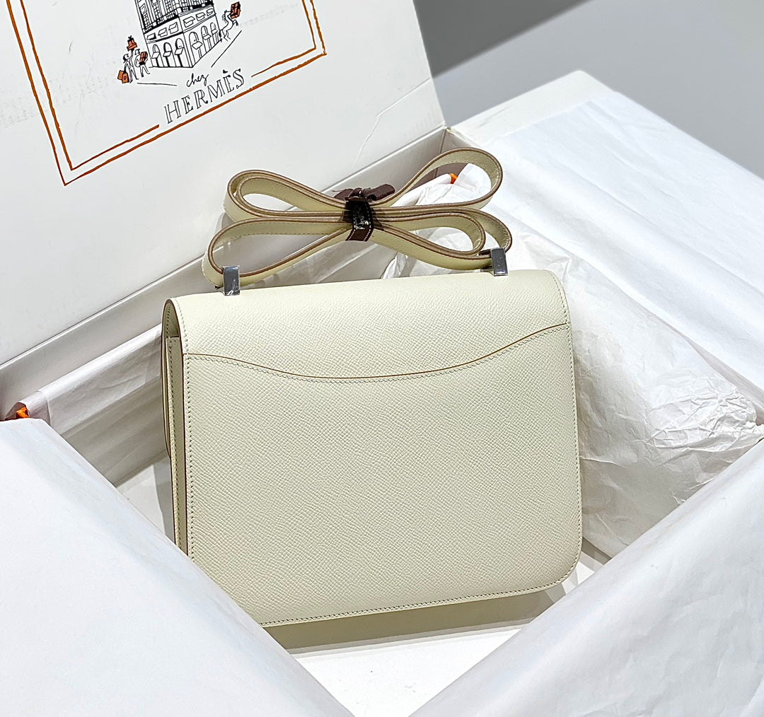 Hermès Constance 23 Milkshake White Silver Hardware 26050923