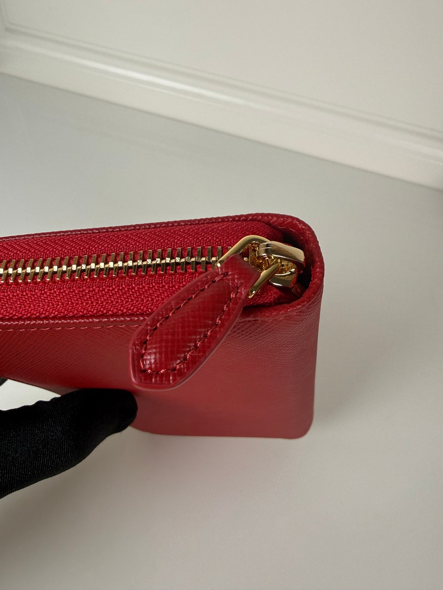 Prada Zip Wallet Red 1ML506 - View 4